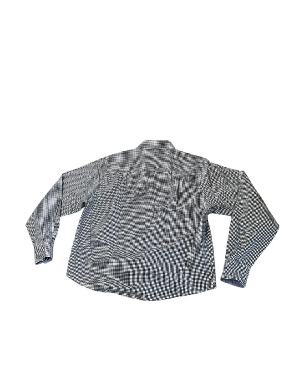 Yves St Clair Petites Gingham Button Down Shirt Small Check Workwear Classic - Picture 3 of 5